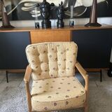 Guillerme et Chambron, Fauteuil en chêne José, Edition Votre Maison 1960