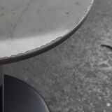 Side table chrome marble