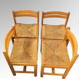 Set of 4 Asserbo chairs by Borge Mogensen for AB Karl Andersson & Soner 1960s