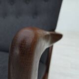 1960s, Danish armchair by Fritz Hansen model 8000/8020, furniture wool.