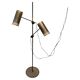 Brutalist Copper Floor Lamp by Holm Sørensen, Denmark 1960s