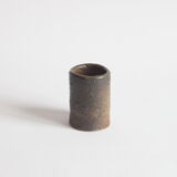 Brown ceramic vase by Paul Envalds for Arabia Finland 1960/1970