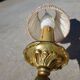 Appliques murales en bronze, abat-jour en soie, la paire