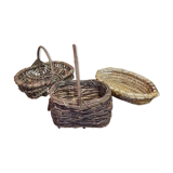 Trio of vintage baskets