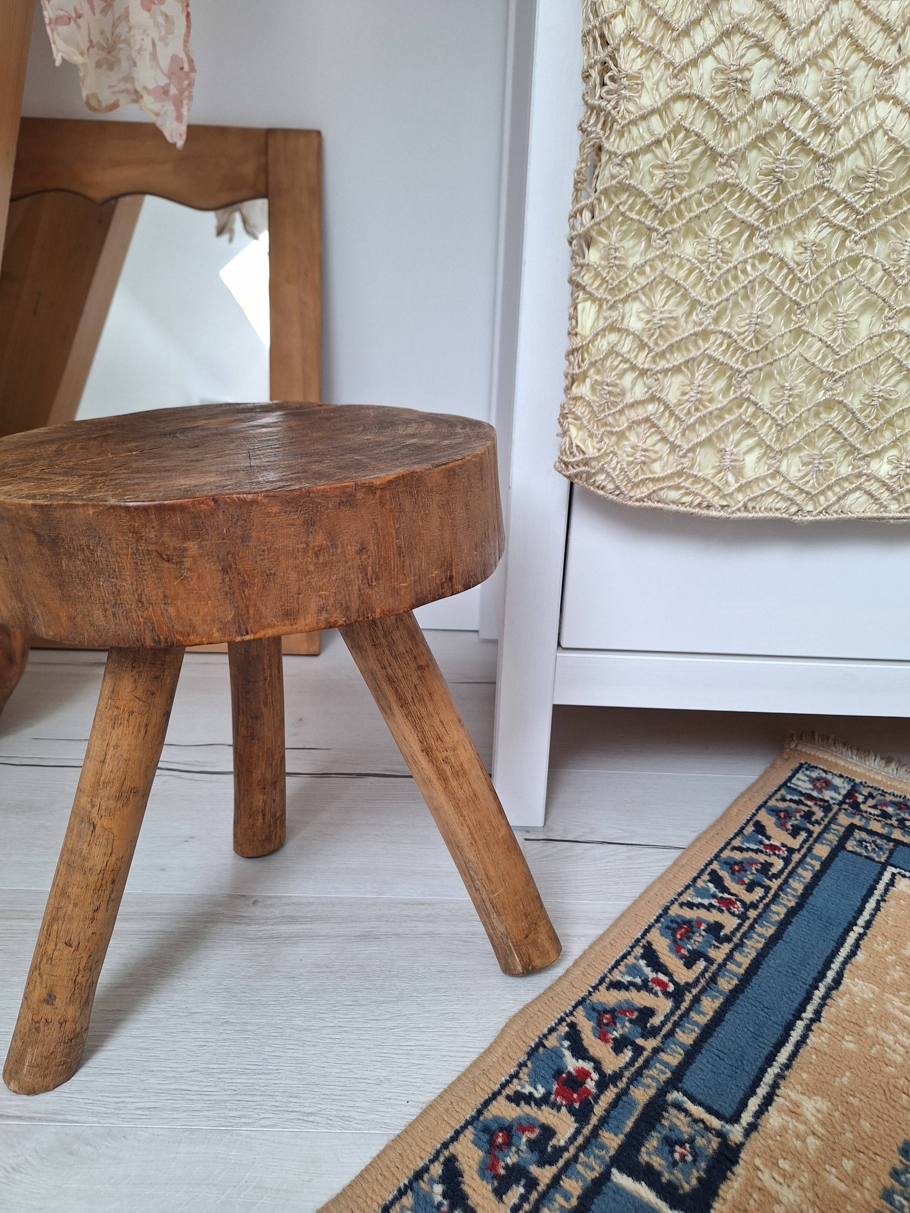 Brutalist tripod stool