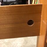 Maison Regain solid elm single trundle bed