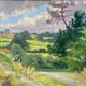 Tableau "Quietude Ardennaise" Jules Mativa (XX°) HSC avec cadre Ardennes