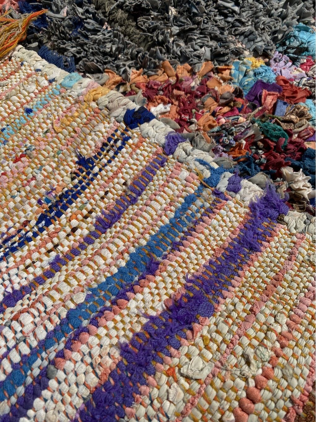 Carpet berbere boucherouite corridor 90×270 cm