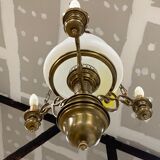 Gilded brass ceiling lamp