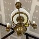 Gilded brass ceiling lamp