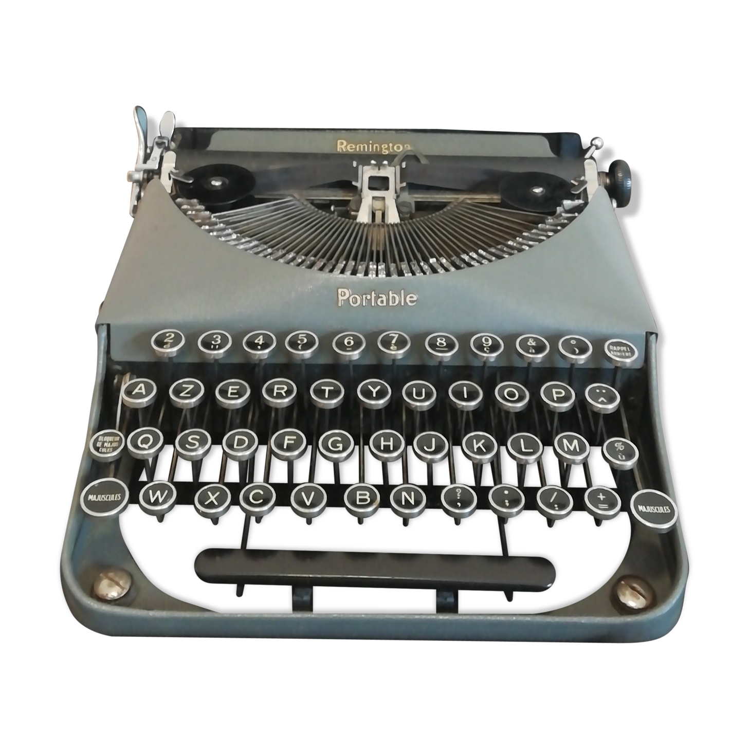 Grey Remington typewriter