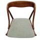 ENSEMBLE DE 6 JOHANNES ANDERSEN NO. 16 CHAISES À MANGER EN TECK ET VELOURS