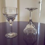 Set of 2 old digestive glasses