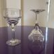 Set of 2 old digestive glasses