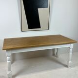 Ivory white base farmhouse table