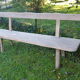 Banc en orme massif