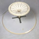 Large coffee table tulip foot and round turntable, Grosfillex 60s