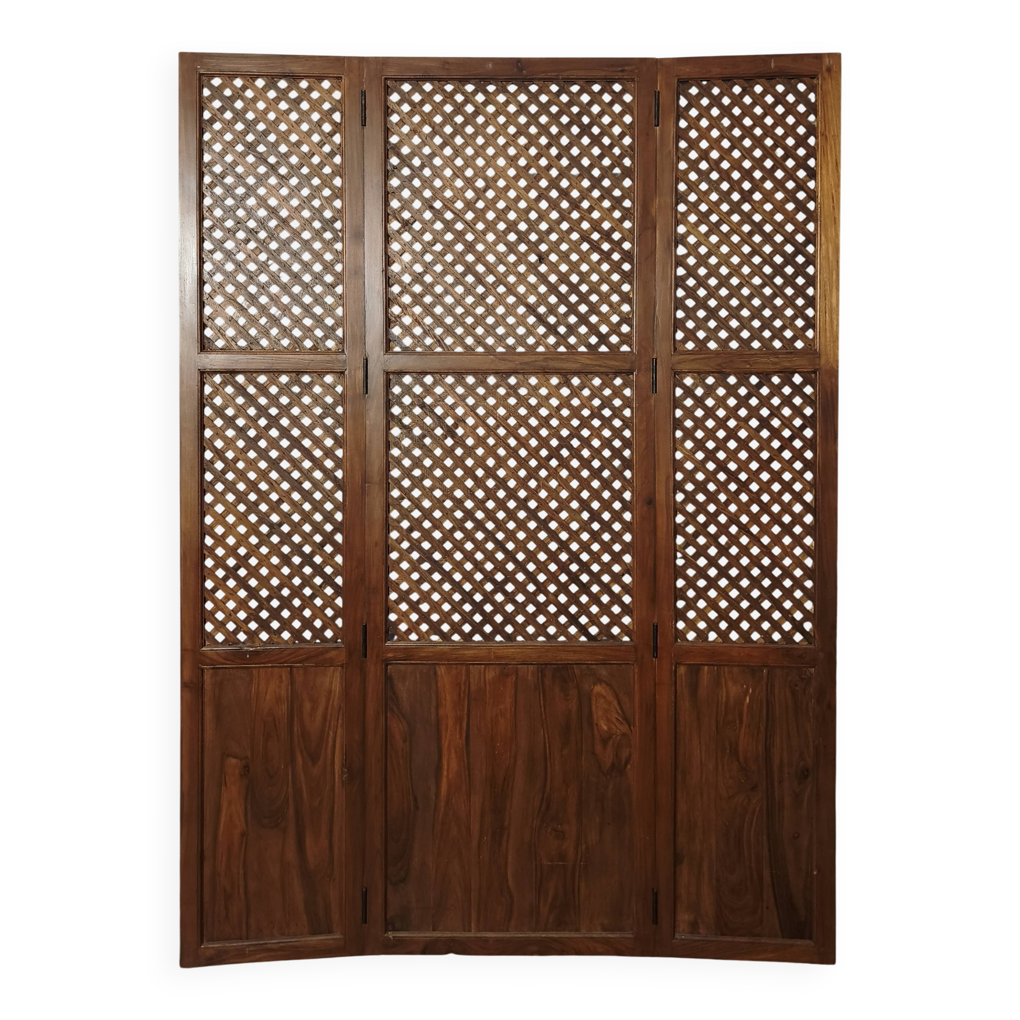 Paravent en bois d'orme de Chine