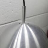 Pair of functional 70's aluminum ball pendants