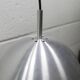 Pair of functional 70's aluminum ball pendants
