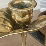 Art Nouveau style chandelier in solid brass