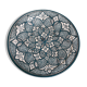 Round dish in artisanal ceramic from Safi in Morocco