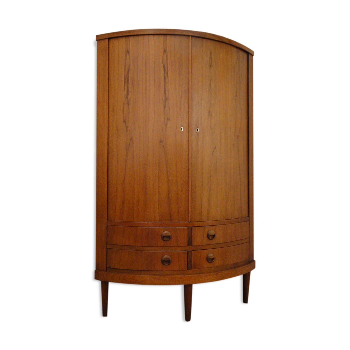 Rounded corner cabinet 1960 danish