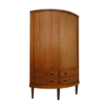 Rounded corner cabinet 1960 danish