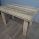 Raw farmhouse table in solid wood