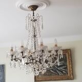 Chandelier bronze and cristal