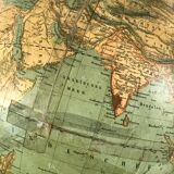 Globe map ancient world 1880 Ernst Schotte