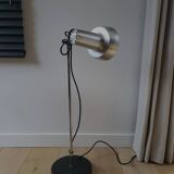 Vintage floor lamp from the mid-century, chrome, presumably 1970s.