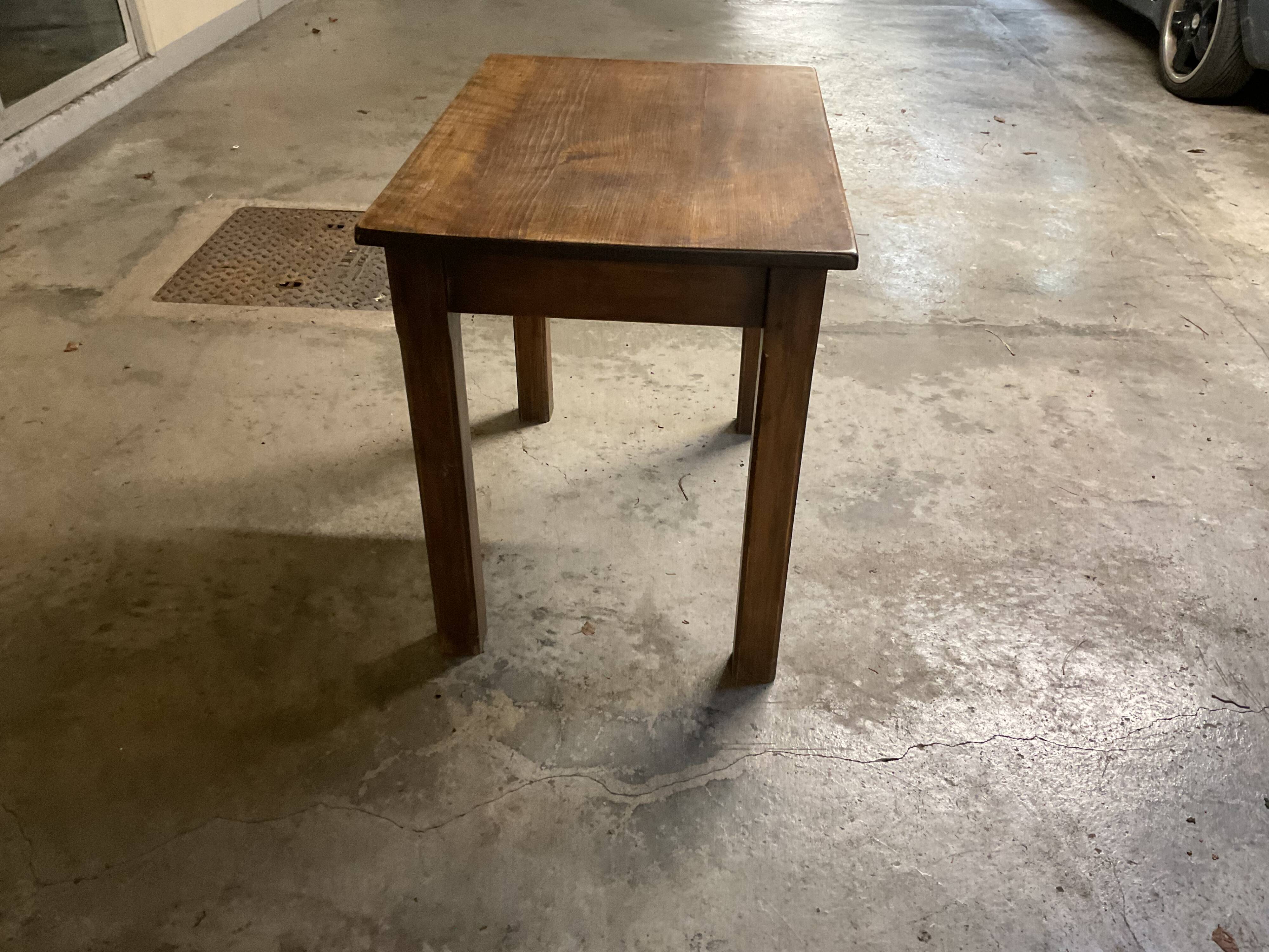 Side table walnut 1940s/1950s