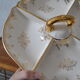 Aperitif tray in porcelain gilded decoration Villeroy & Boch 50s/60s