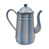 Cafetière bleue émaillée