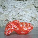 Glass candy maker style Bohemian Czech spatter glass