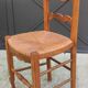6 straw-seated Provençal chairs