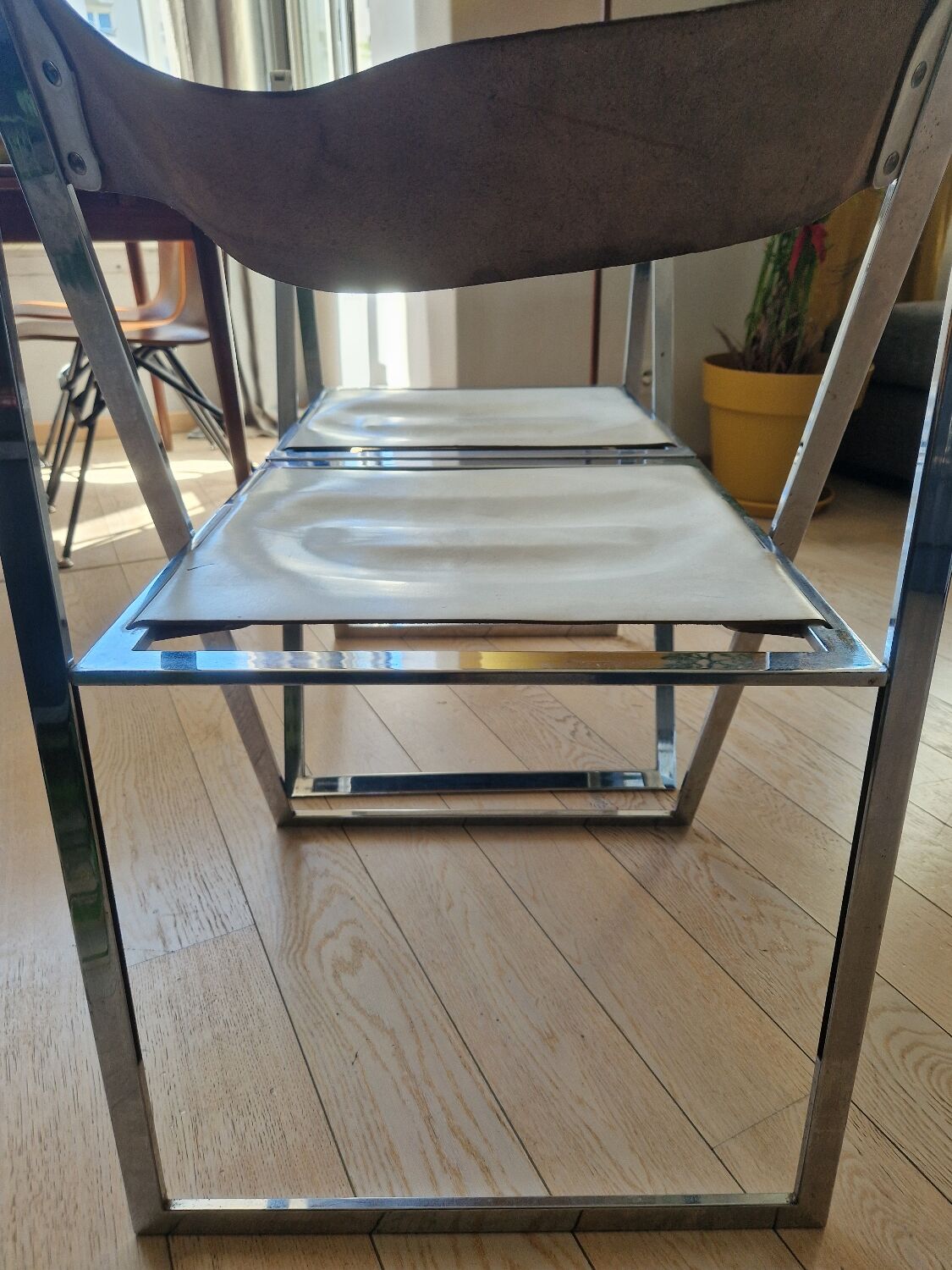 Set of 2 folding chairs Fantoni and Geraci