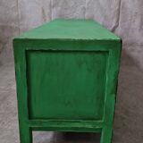 Small low buffet / TV cabinet in green patina