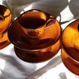 Set of 6 stoneware coffee cups
