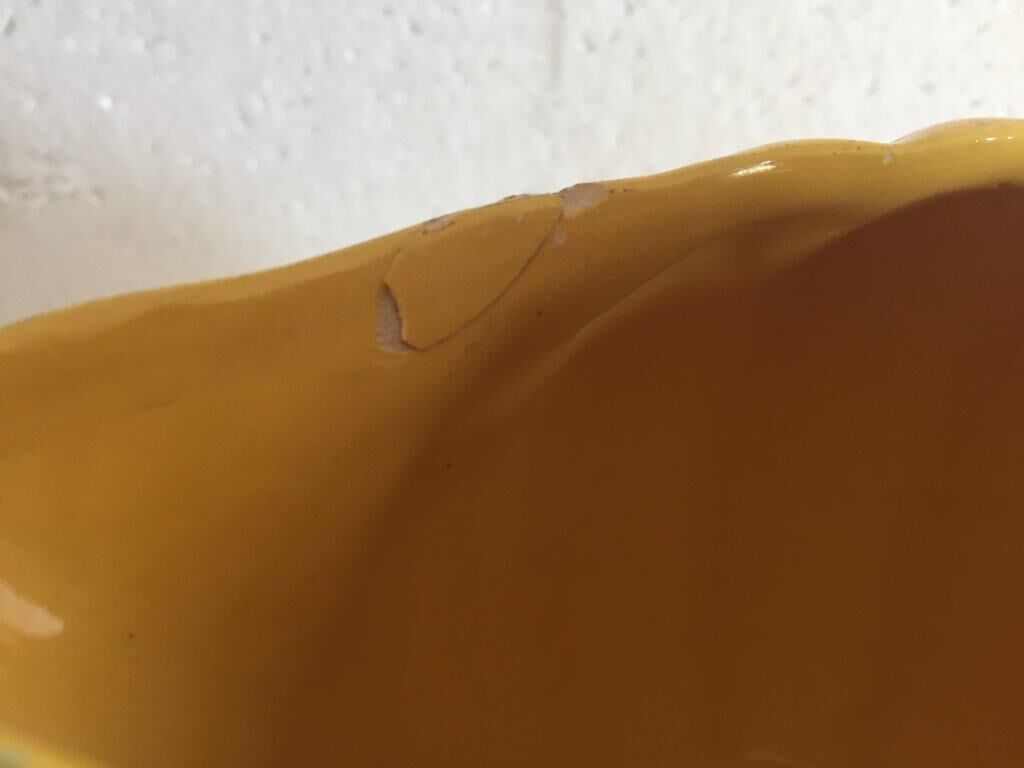 Pichet barbotine melon