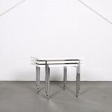 Modernist stackable tables by Trix & Robert Haussmann