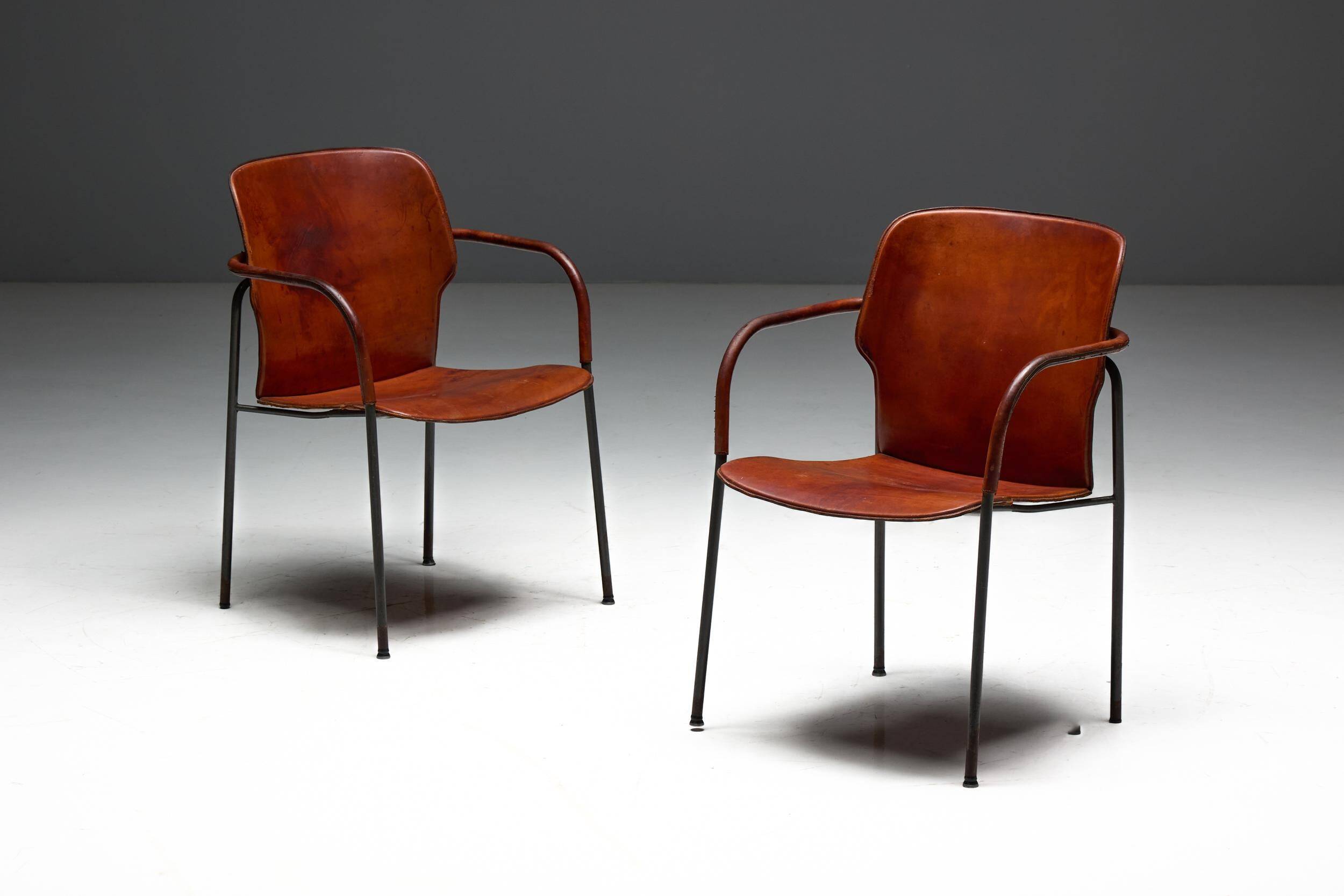 "Lalanda" armchairs by Gianfranco Frattini, Spain, 1980s
