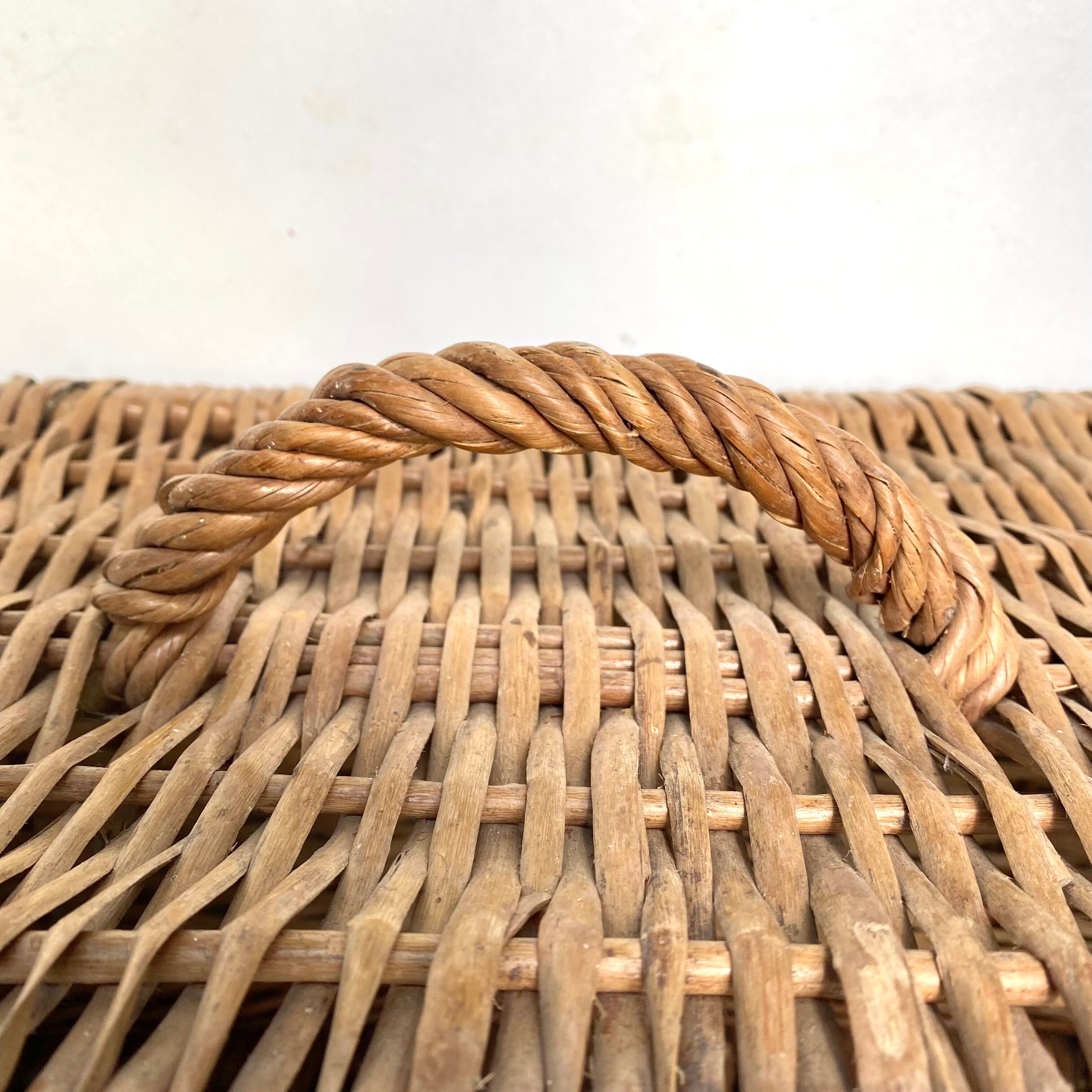 Vintage wicker trunk