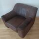 Swiss club chair by Sede Designer Leather Model DS44 1970s