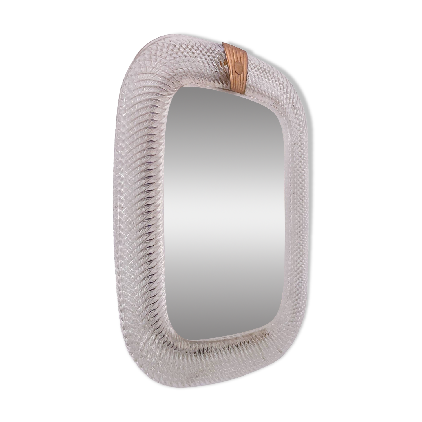 Mid Century Modern Murano Glass Mirror