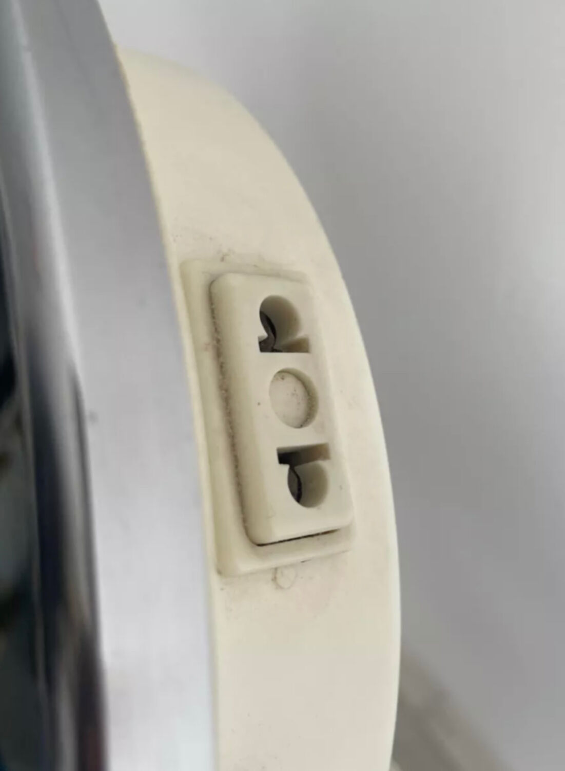 Vintage chrome Brot mirror, magnifying and illuminating, on adjustable stand, France 1960