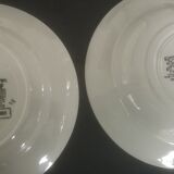 Set of 6 Sarreguemines plates and wolf mill