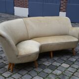 Asymmetric Organic 50s sculptural sofa