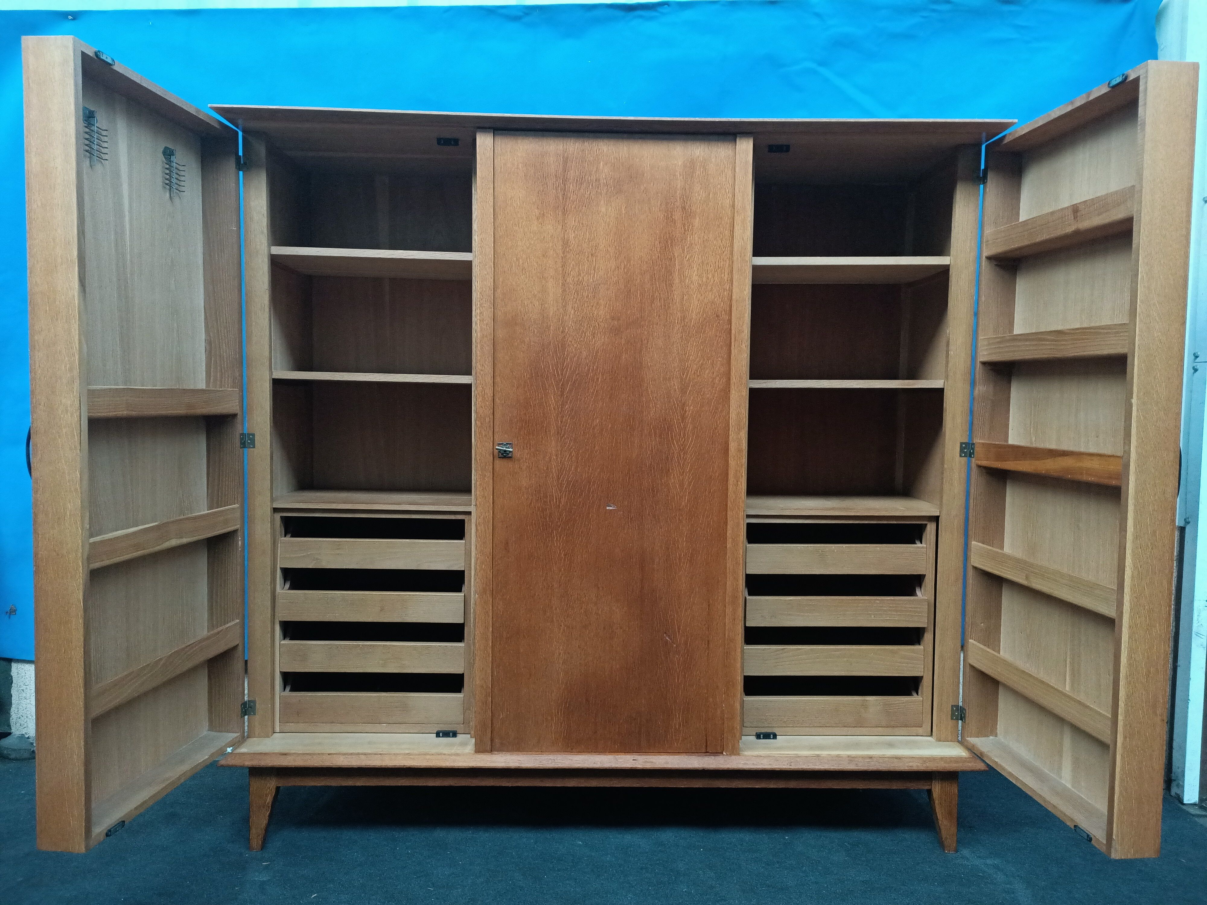 Vintage compass foot cabinet